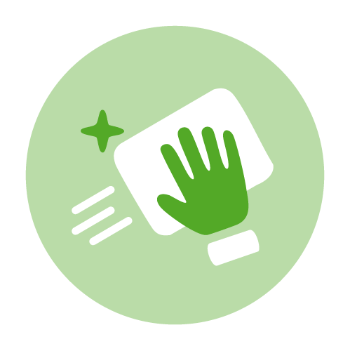 Icon transparent ReTec   Reinigung  rund