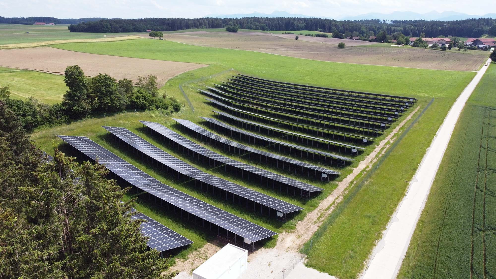 Solarpark Alzgruppe Truchtlaching Abel Retec Alpenblick