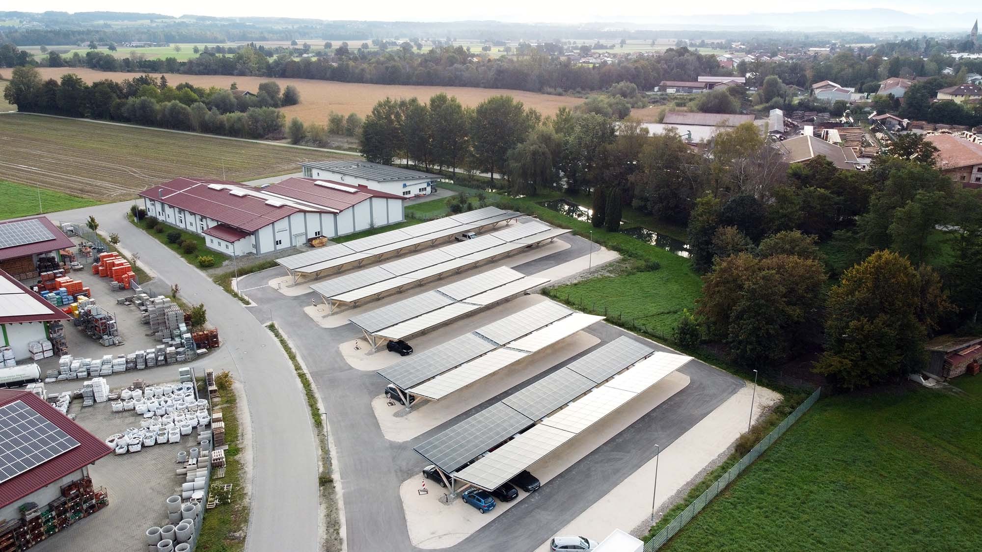 Carport Rosenberger Referenzanlage Abel Retec 513 Kwp 3